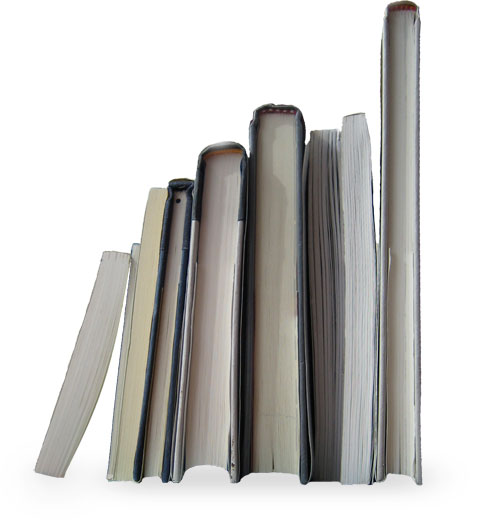Picture of book spines